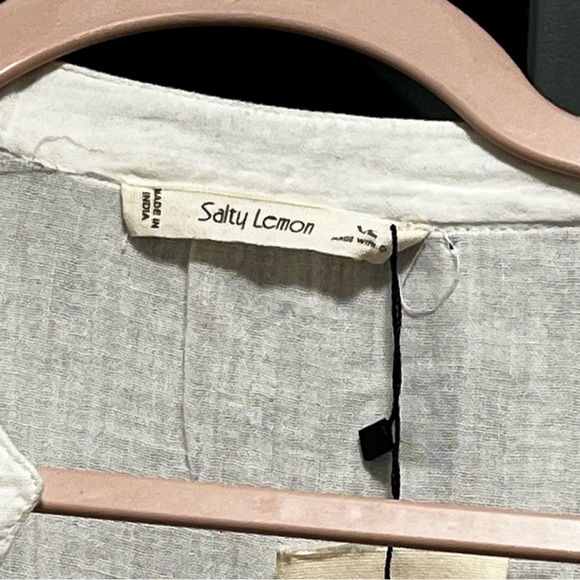 Salty Lemon Women’s 100%Cotton Tunic Tiered Dress Boho CottageCore Cowgirl Chic - Picture 3 of 8